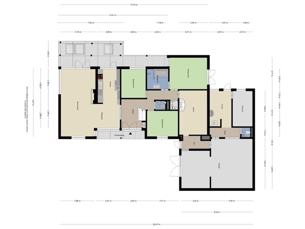 Floorplan - Graaf de Hompeschstraat 1, 6109 AK Ohé en Laak
